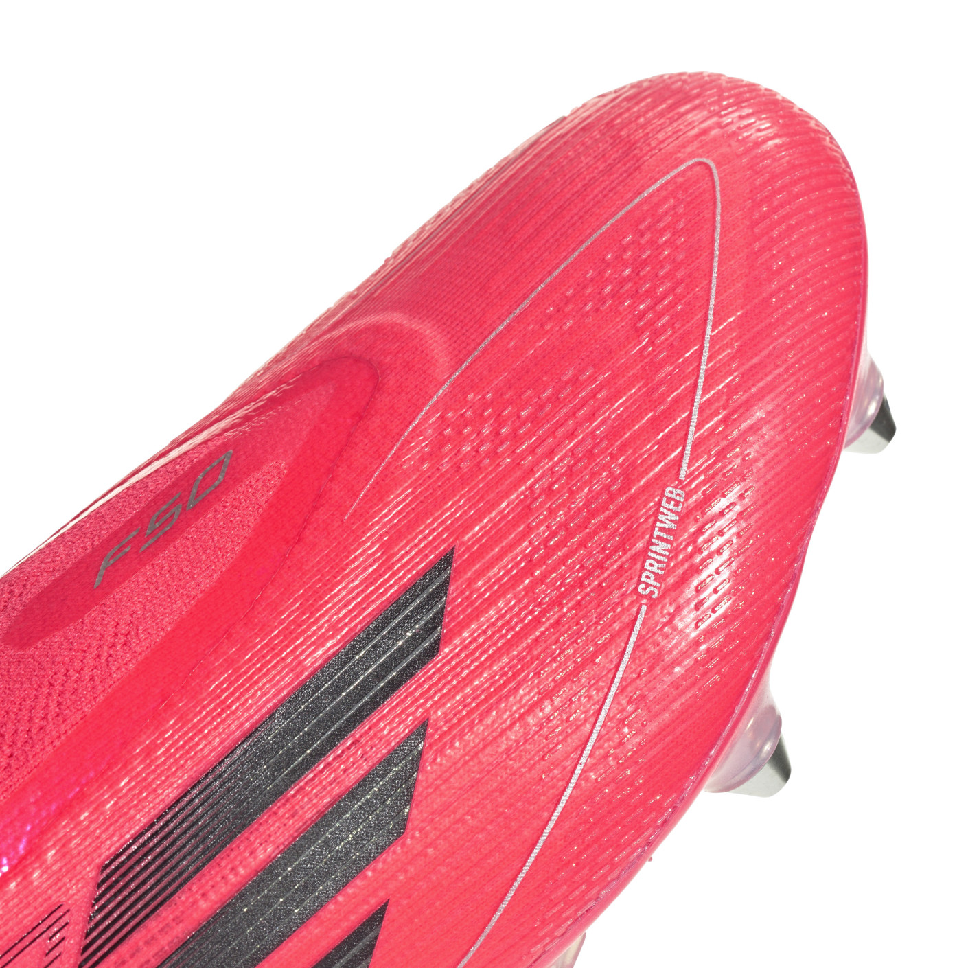 Adidas F50 Elite Veterloze IJzeren-Nop Voetbalschoenen (SG) Felrood Zwart Zilver