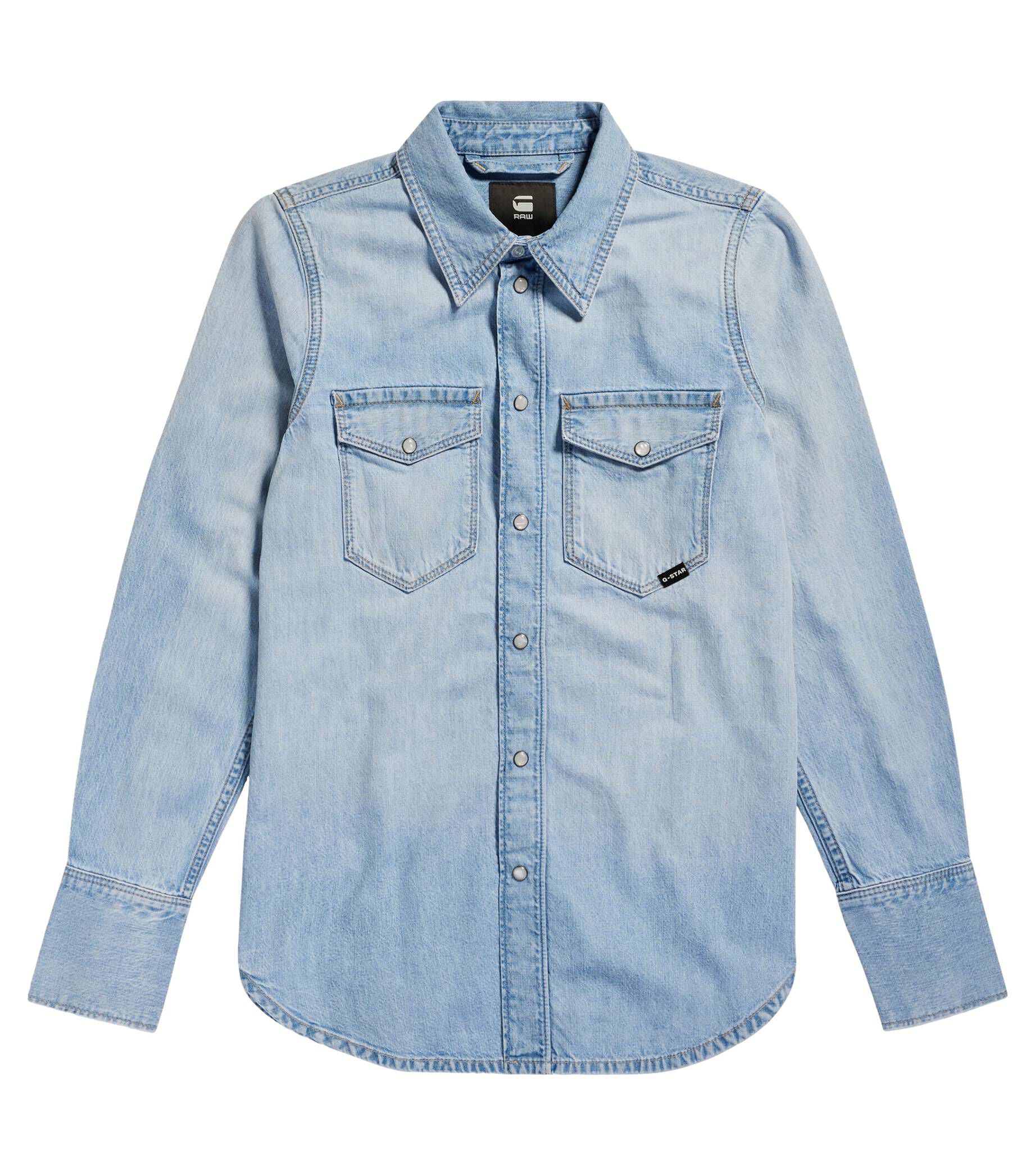 G-Star RAW| Damen Jeansbluse SLIM WESTERN SHIRT Langarm