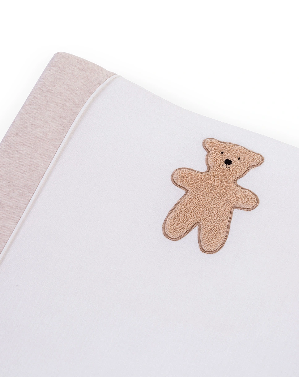 Wickelauflagen-Bezug TEDDY (70x50) in weiß/beige