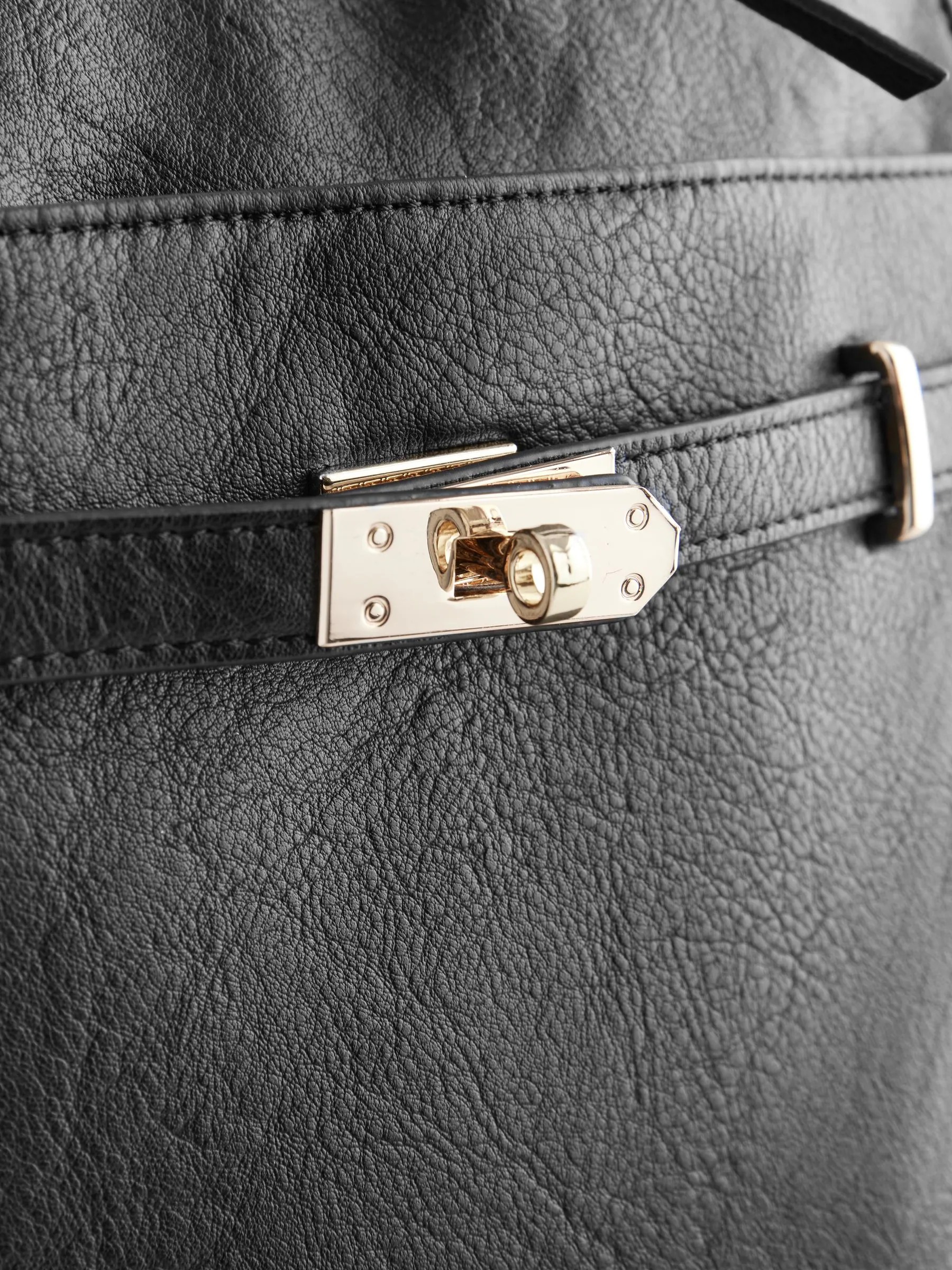 Zwart - Belted Rucksack Bag