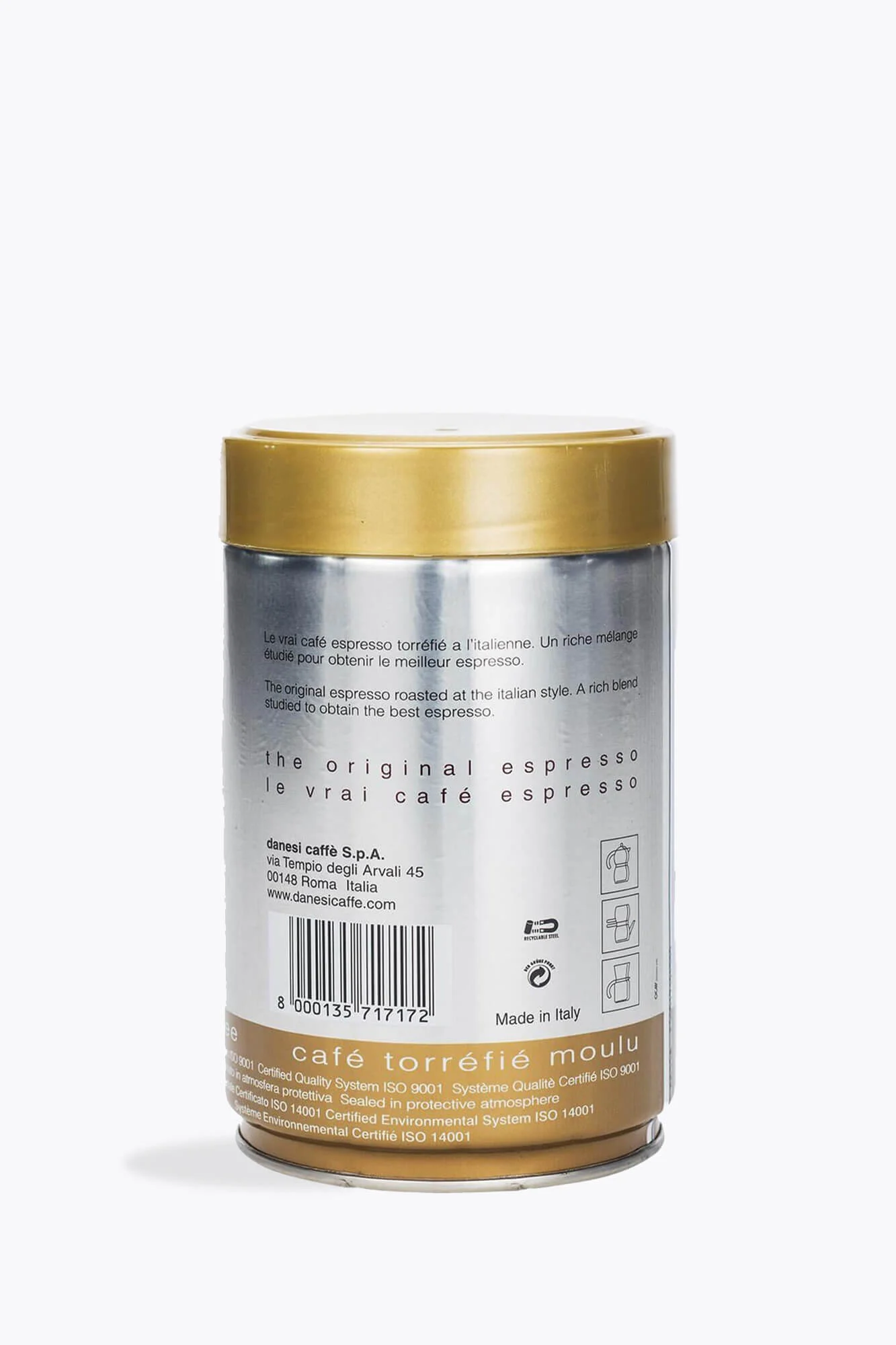 DANESI Caffè Espresso ORO gemahlen 250g Dose
