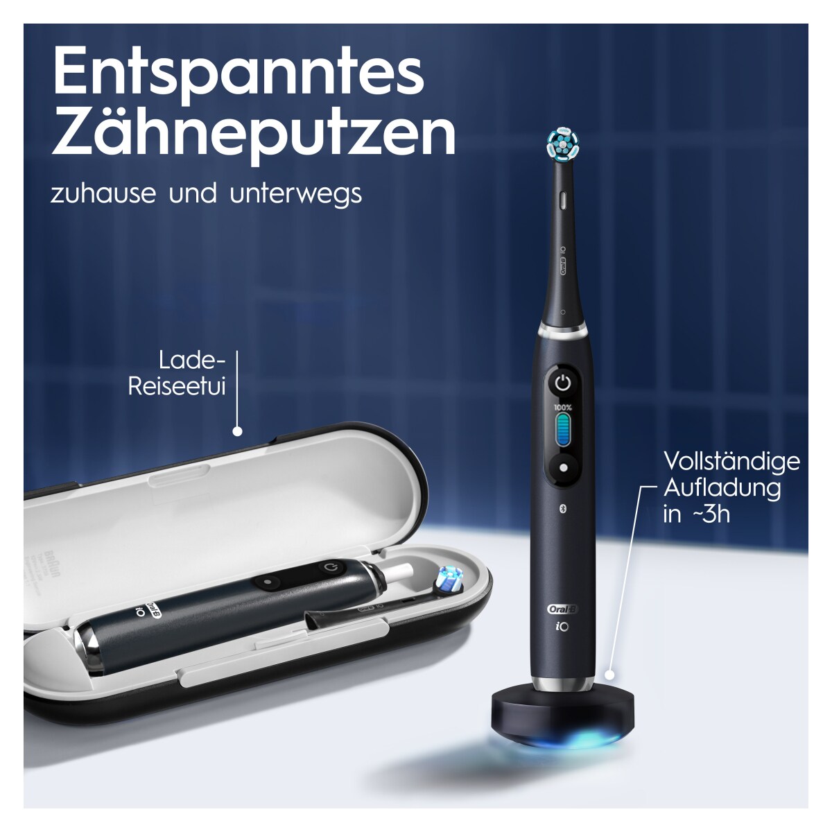 Oral-B iO Series 9 Duo Black Onyx/Rose Quartz Elektrische Zahnbürste