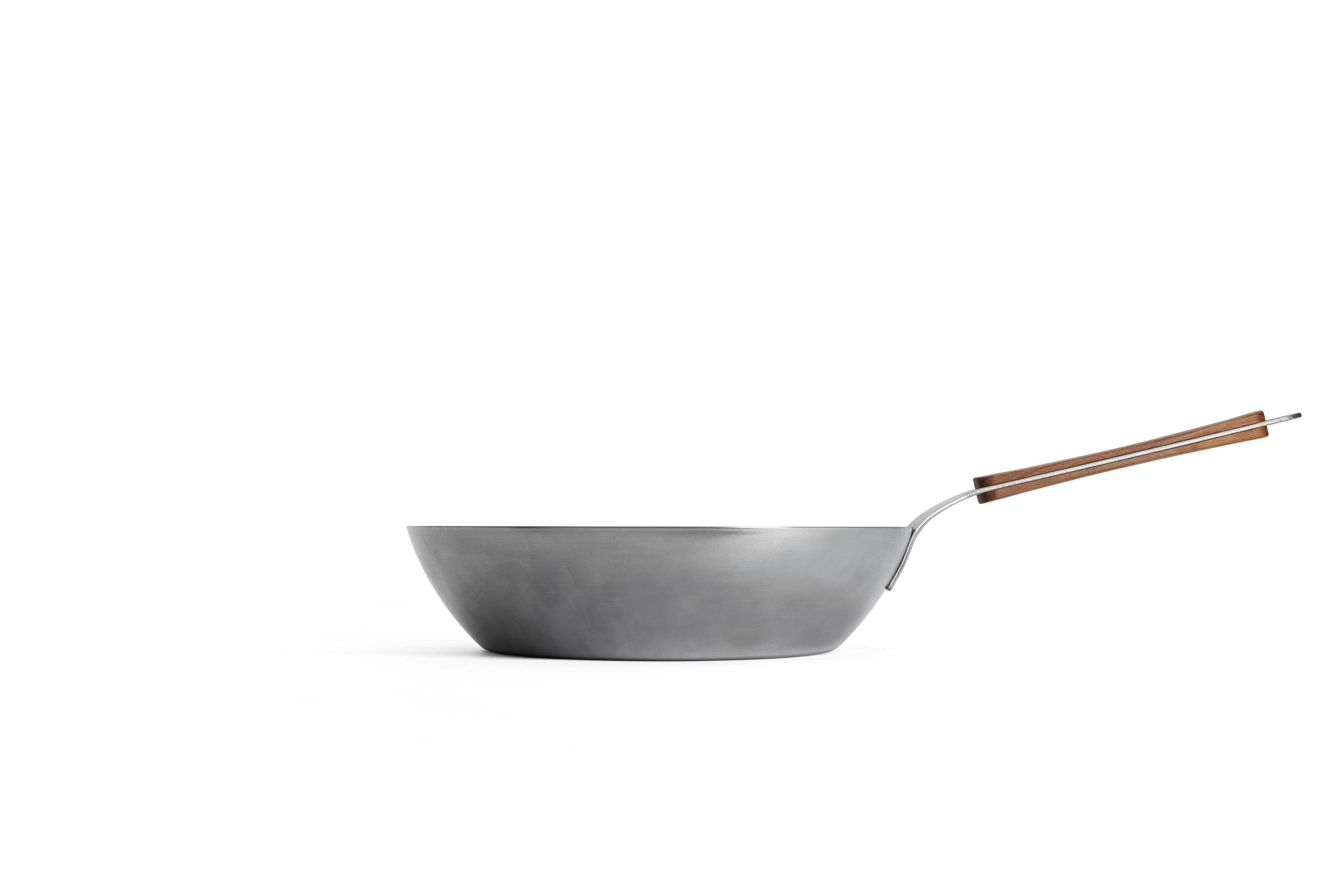 Carbon Steel Hochrandpfanne - Griffart: Fester Stiel