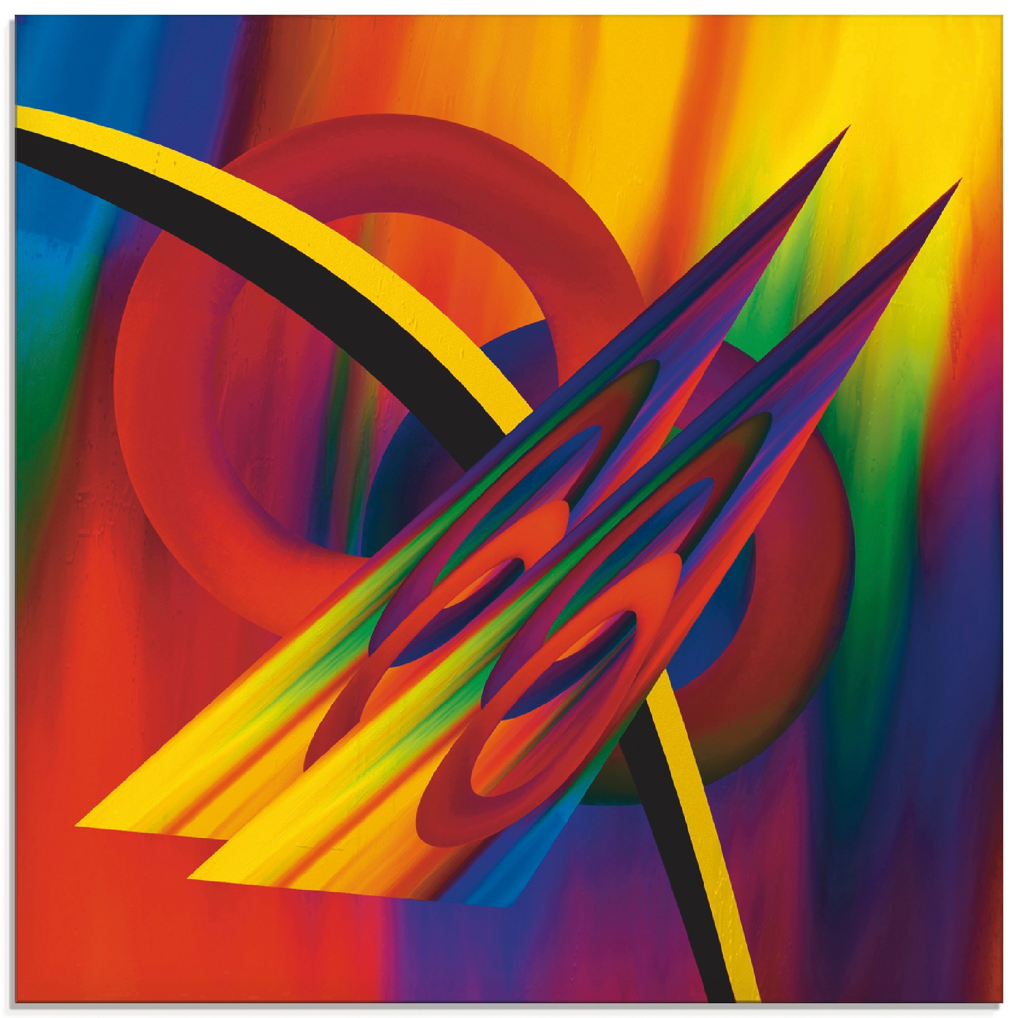 Artland Glasbild »Modern Bunt« Muster 1 Stk. tlg. in verschiedenen Grössen