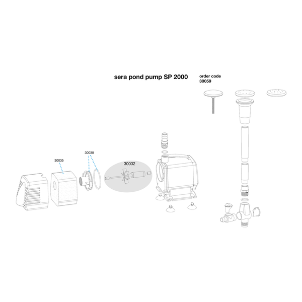 Sera pond sp 2000 (2470 l/h)