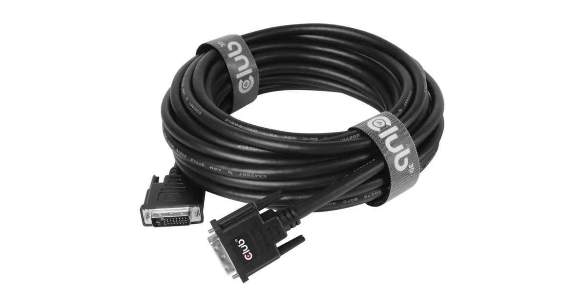 Club 3DDVI-D Dual Link (24+1) kabel  (10 meter)