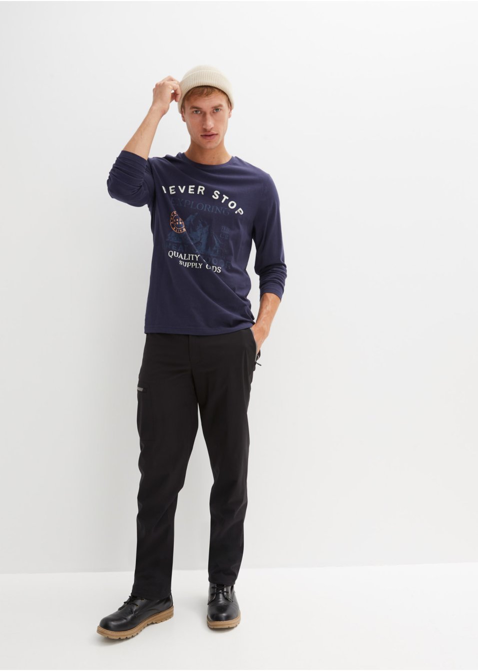 Pantalon fonctionnel avec taille confortable, Regular Fit