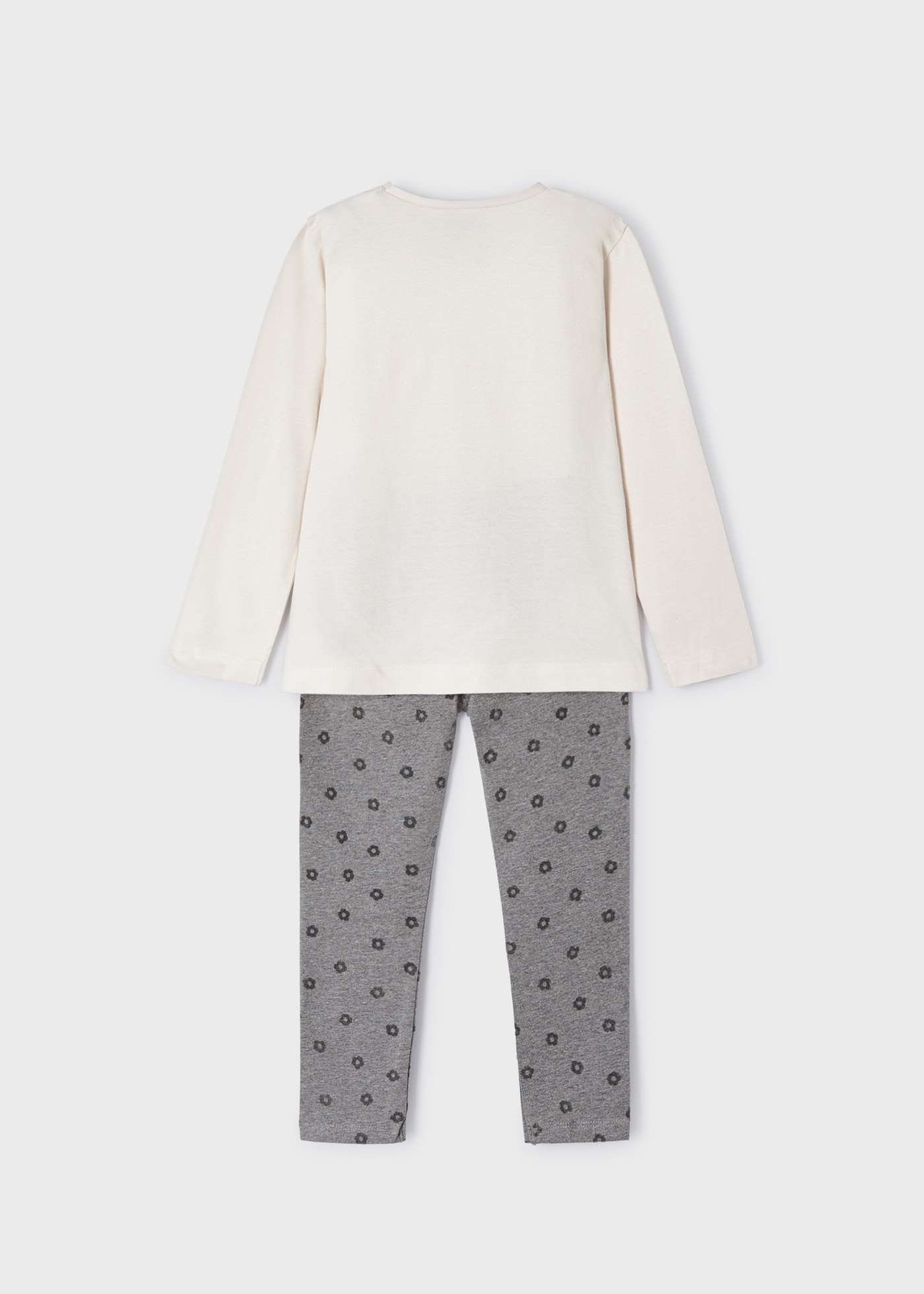 Conjunto de leggings de duas peças para meninas