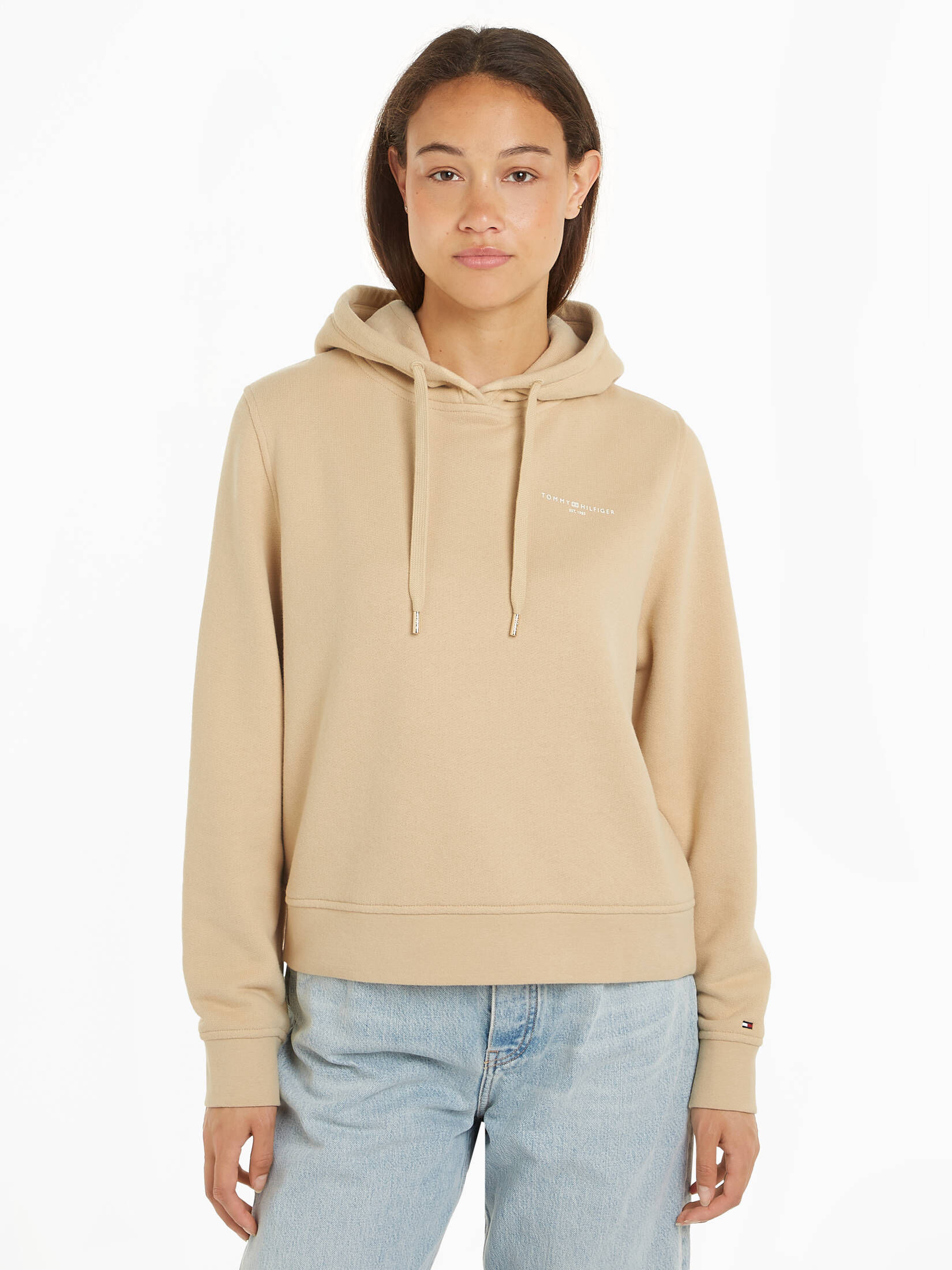Tommy Hilfiger| Damen Sweatshirt 1985 RLX MINI CORP LOGO HOODIE