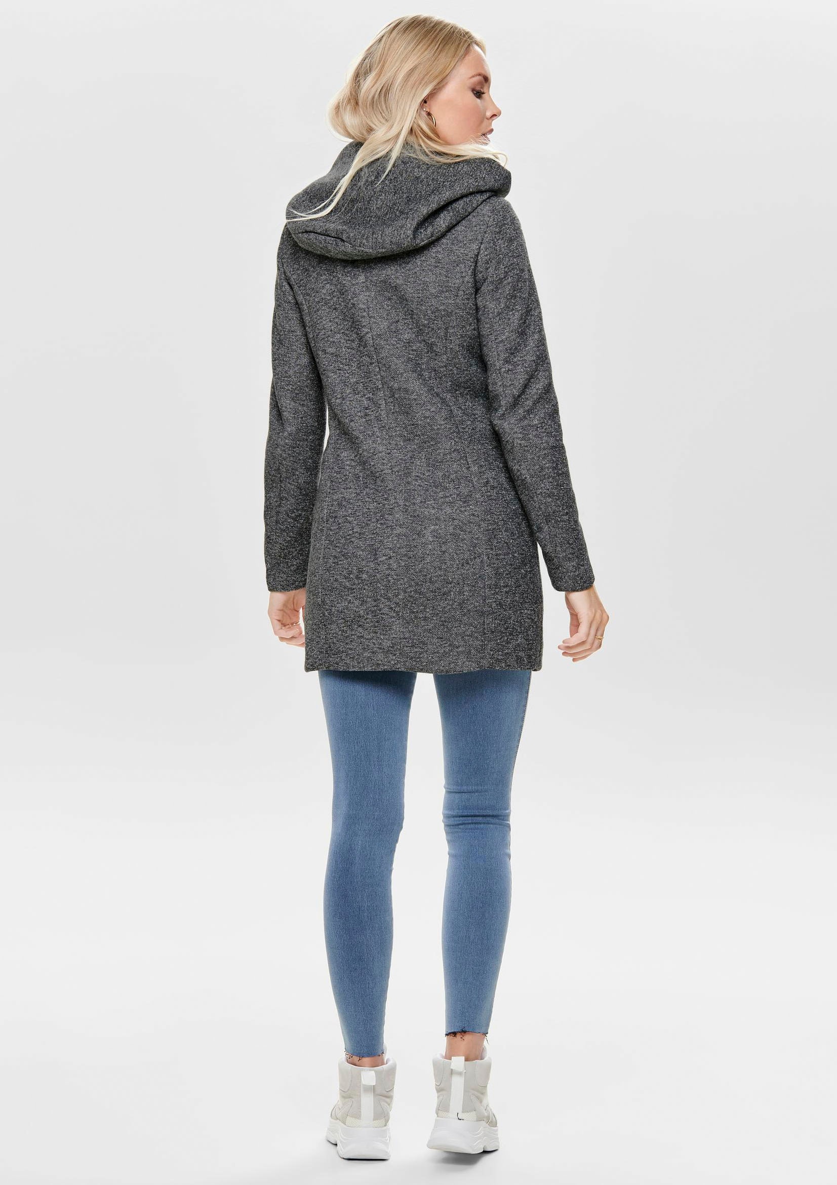 ONLY Kurzmantel »ONLSEDONA LIGHT COAT OTW NOOS«, verdeckte Knopfleiste