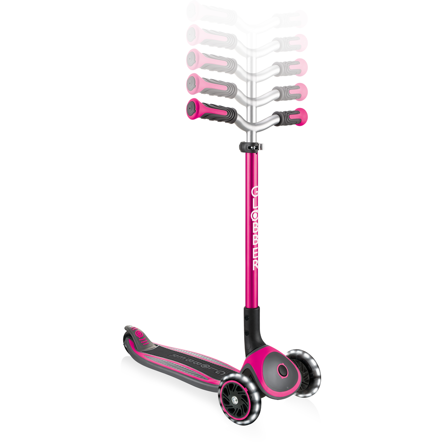GLOBBER MASTER LIGHTS mit Leuchtrollen, pink