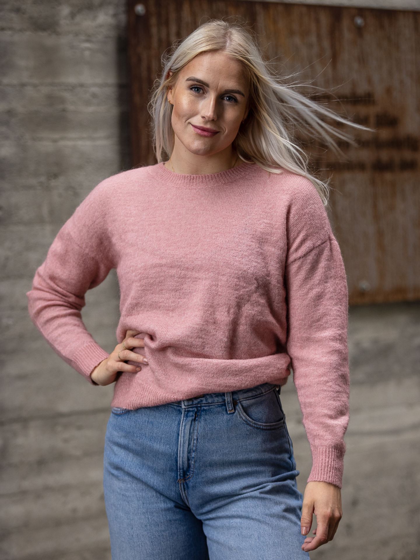 Femme Mohair O-Neck Pullover