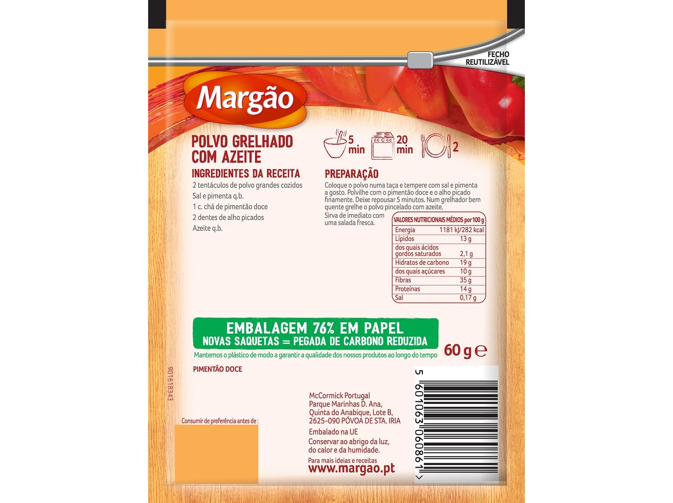 PIMENTÃO DOCE MARGÃO 60GR