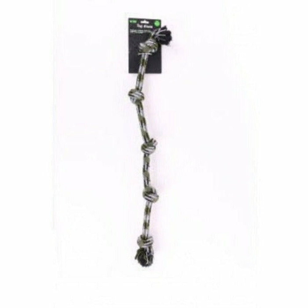 Corde 5 noeuds pour chiens jouet mordant pour chiens