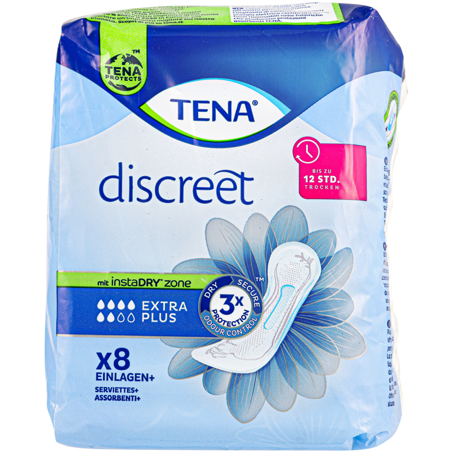 Tena Discreet Inkontinenz-Einlagen Extra Plus 8 Stück