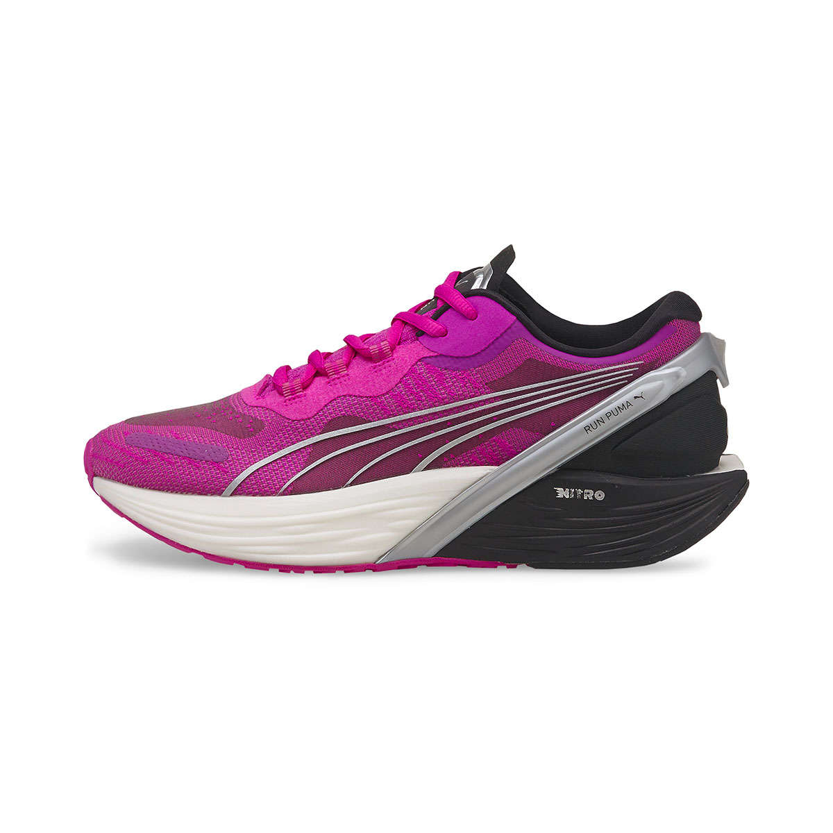 PUMA Run XX Nitro Hardloopschoenen Roze/Zilver/Zwart Dames