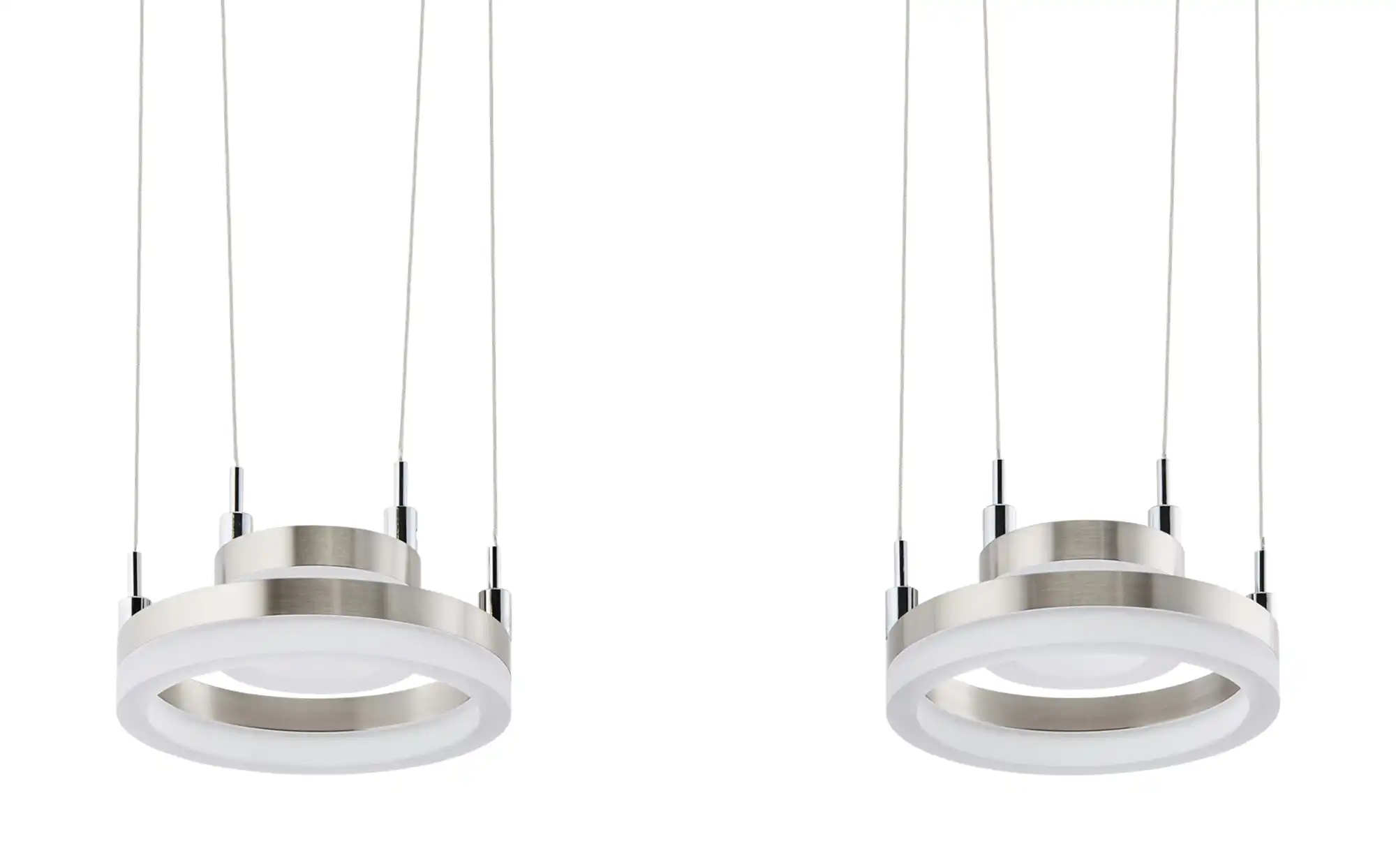 Meisterleuchten LED-Pendelleuchte, 4-flammig, nickel matt