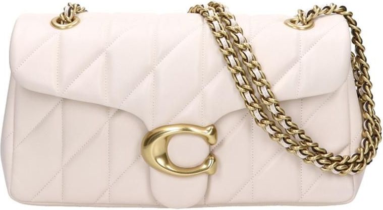 Coach Schoudertas - Leer - Quilted Tabby 26 - Beige