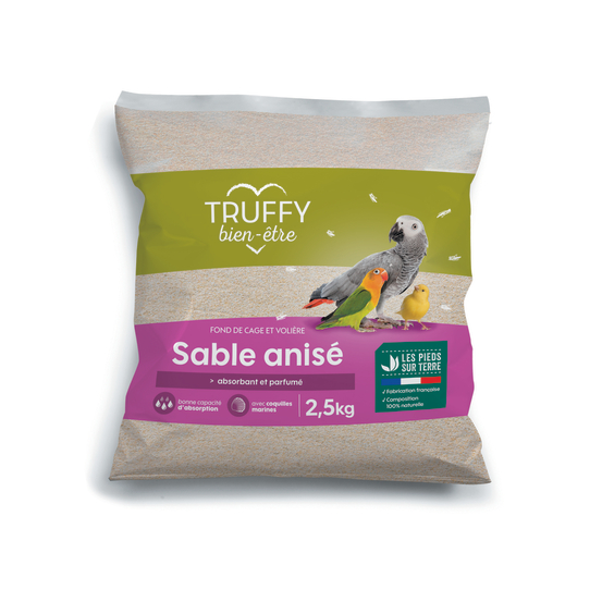 Sable anisé de fond de cage pour oiseaux 2,5 kg