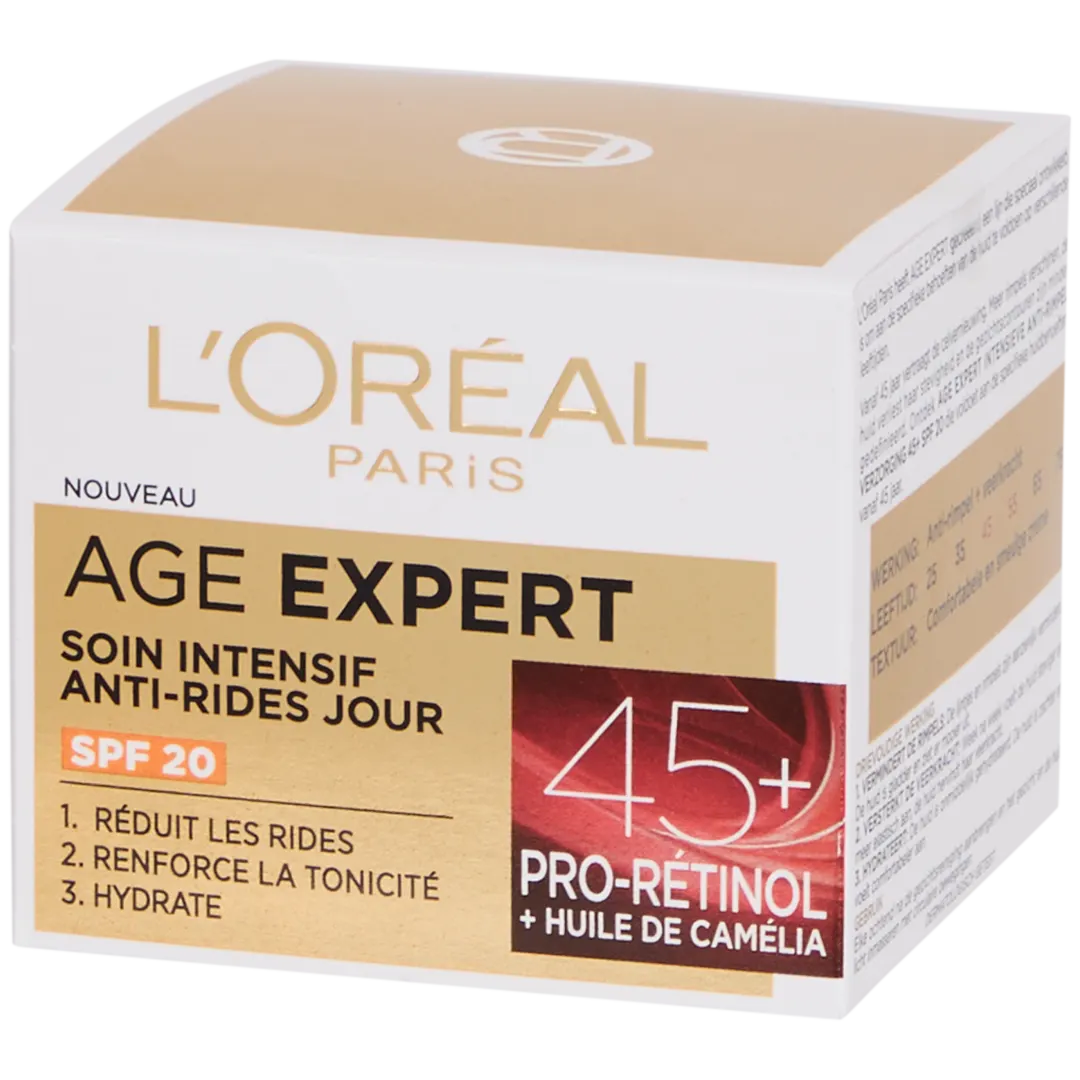Crème de jour L'Oréal Triple Action Anti-Âge Pro-Rétinol 45+