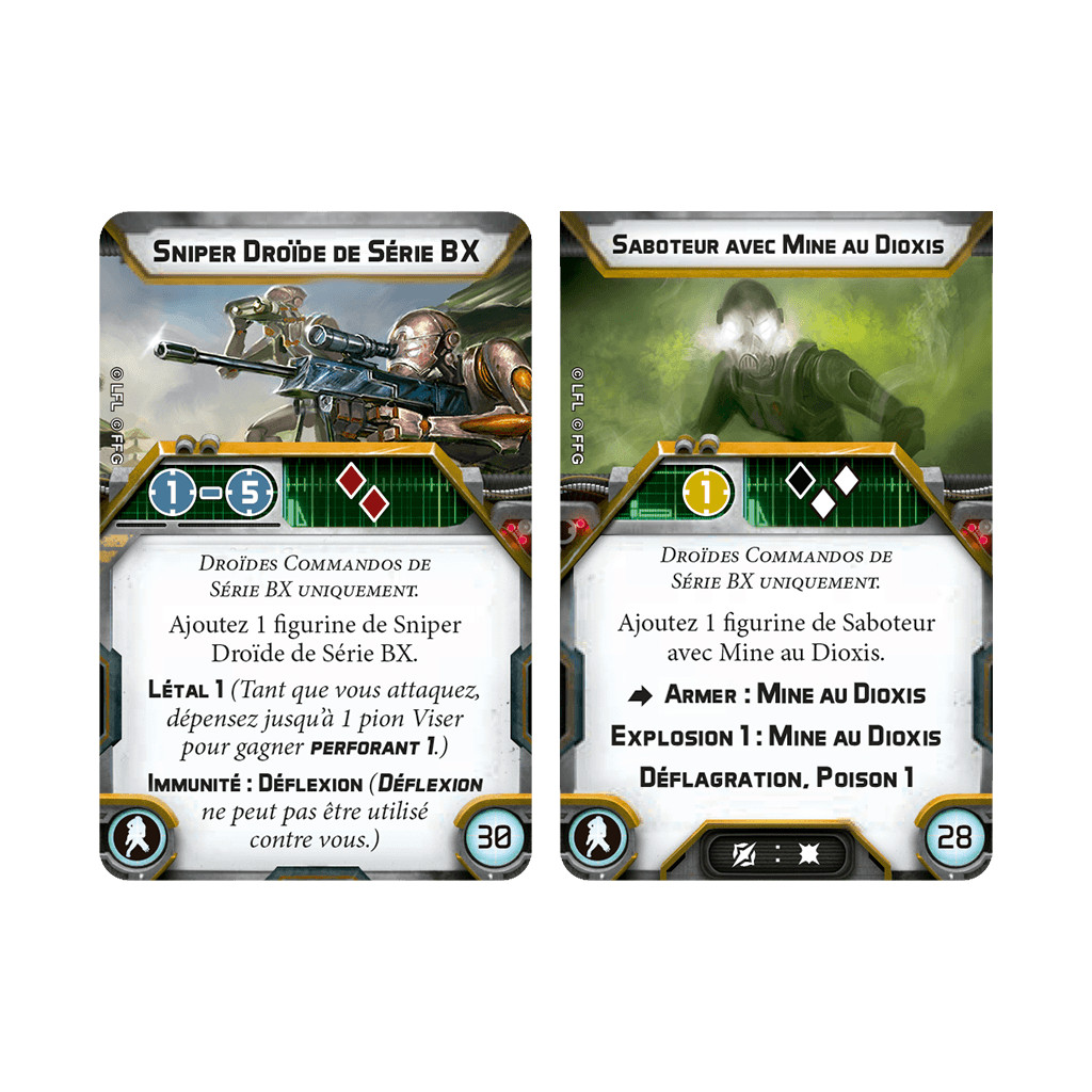 Star Wars : Légion - Droïdes Commandos de Série BX