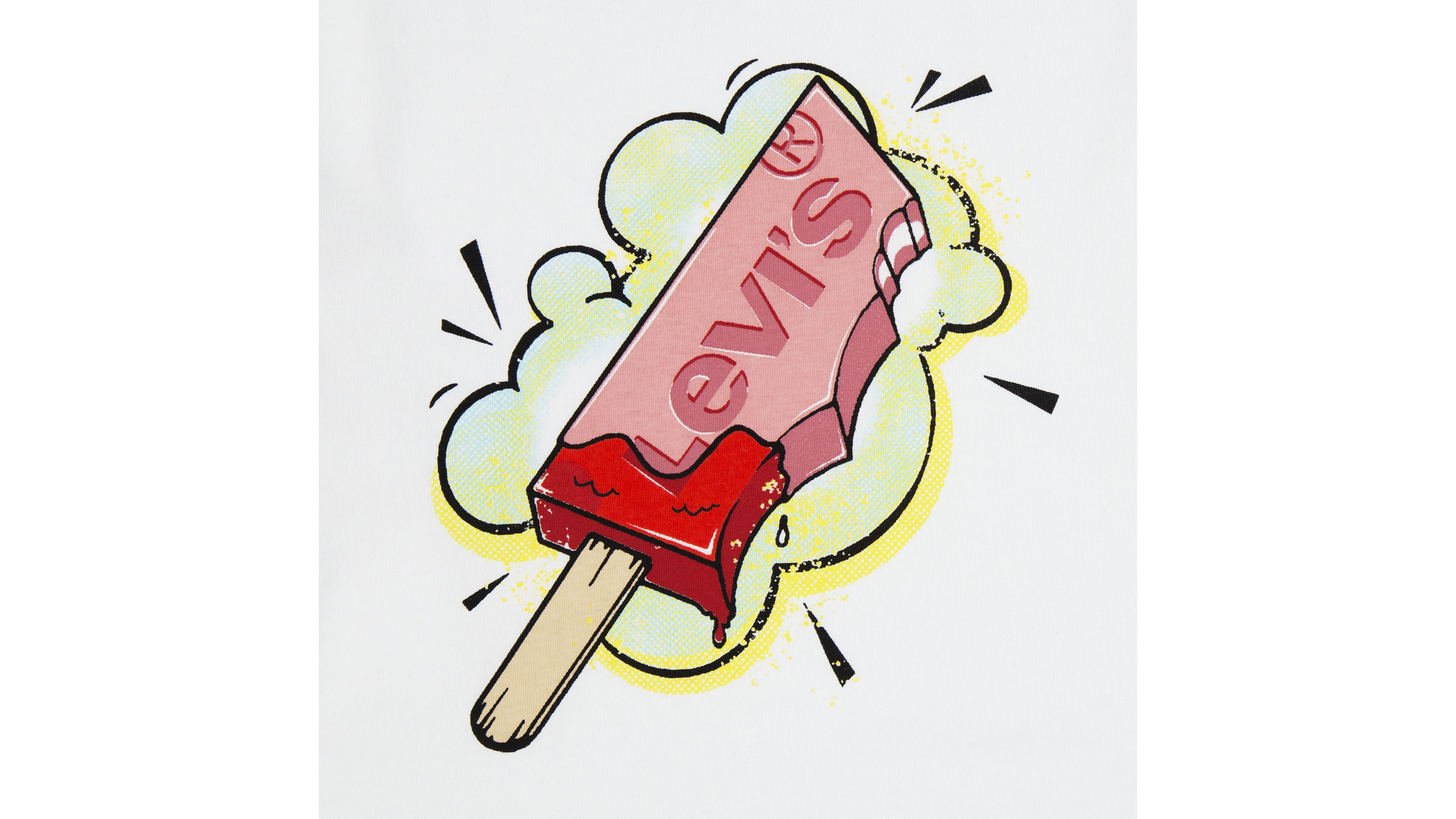T-shirt Popsicle - Bright White - Blanc