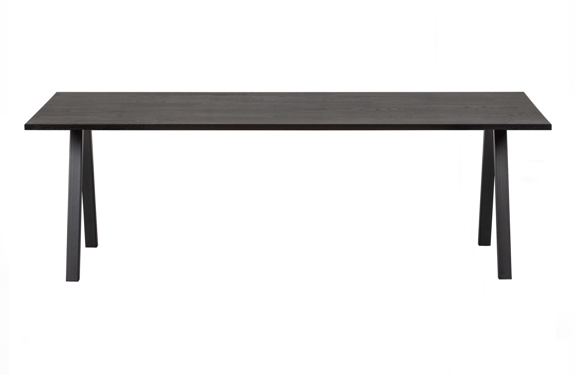 WOOOD tafel Tablo eiken blacknight & 2-stand Poot Tablo Tafel Eiken Blacknight 220x90 & 2-stand Poot