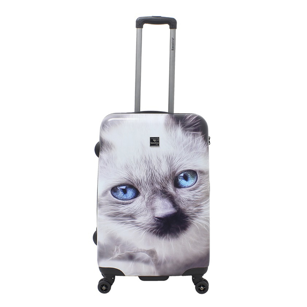 Saxoline White Cat 3-delige harde reiskofferset