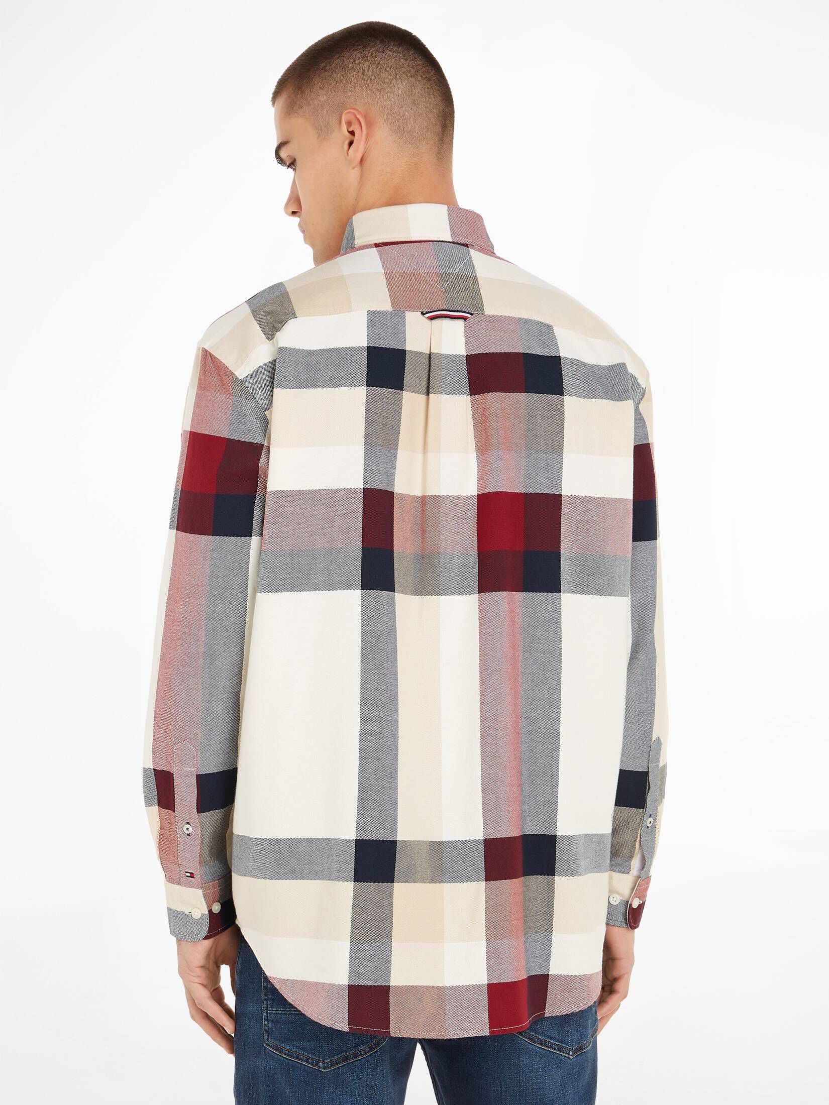 Tommy Hilfiger| Herren Hemd PLACED GLOBAL STP CHK SHIRT