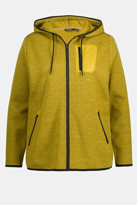 Fleecejacke, Wabenstruktur, Reflektoren, Zipptaschen