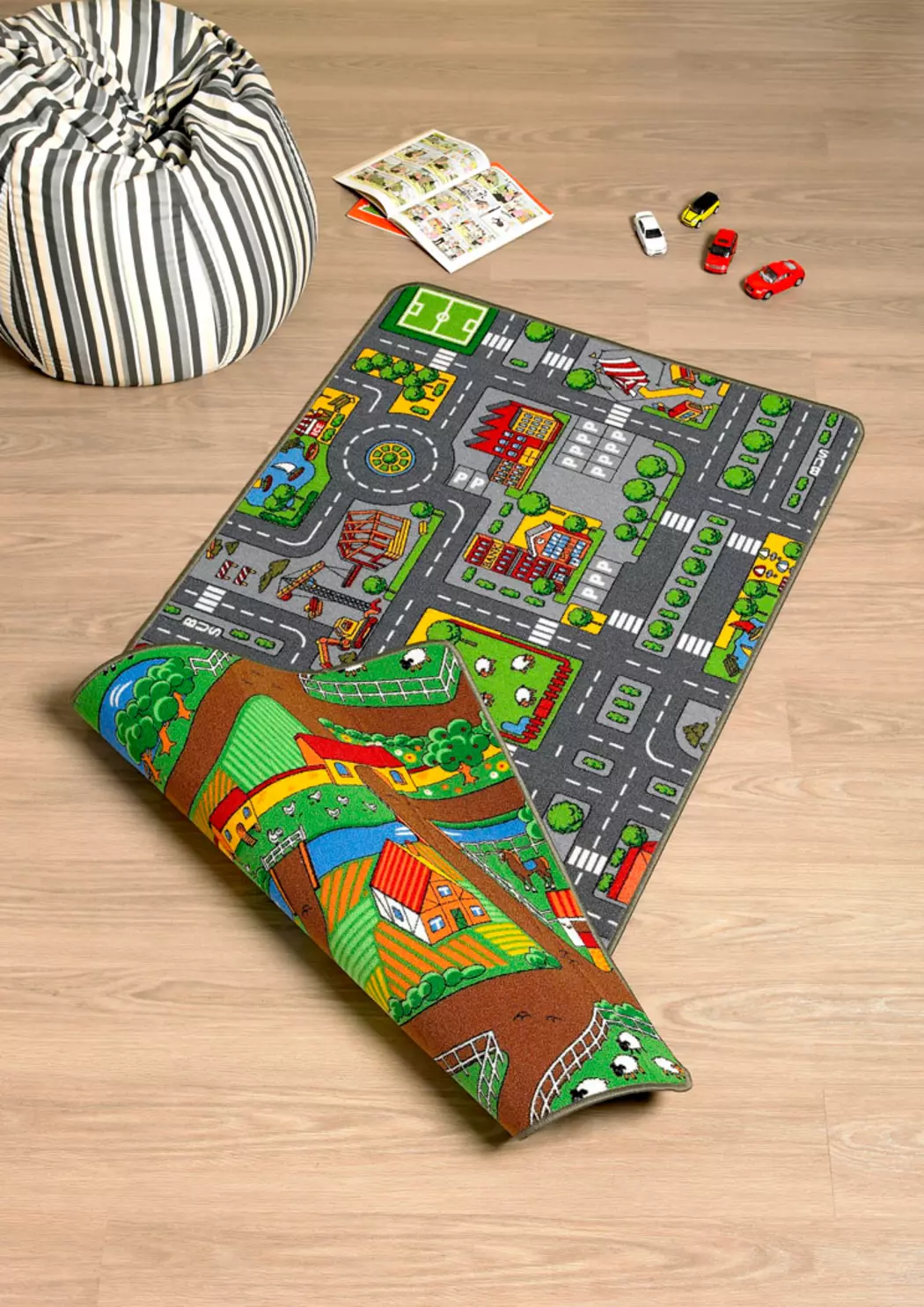 Kinderteppich City Duoplay 133 x 175 cm