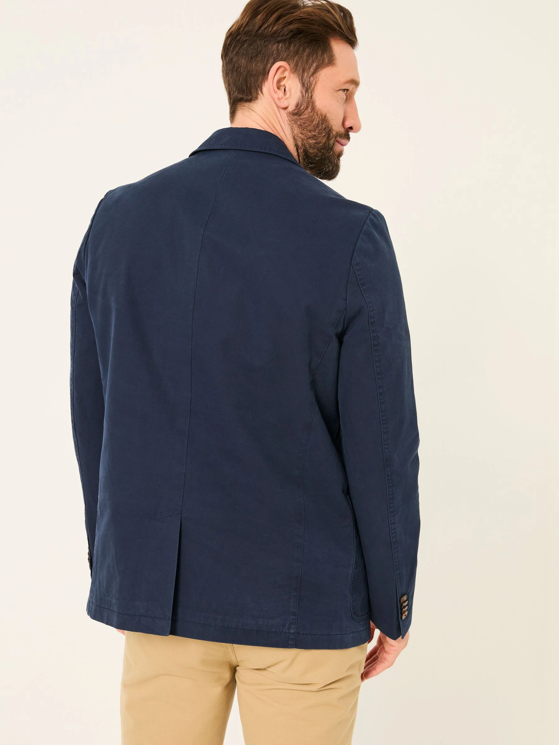 Marineblauw - FatFace 100% Cotton Blazer