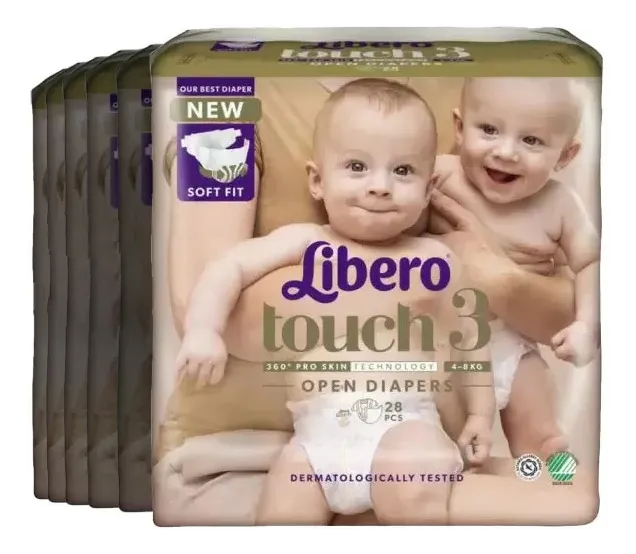 Libero Touch 3 Åben Ble - 6 x 28 stk.
