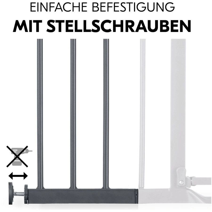 hauck Verlängerung für Türschutzgitter Safety Gate 21 cm Dark Grey