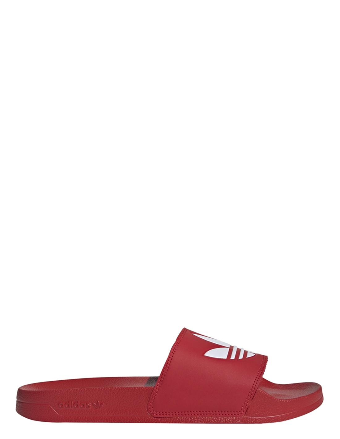 adidas Claquettes homme adilette lite rouge/blanc
