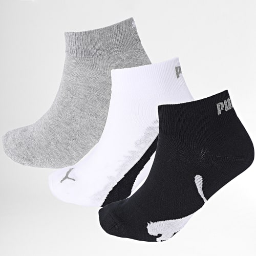 Lot De 3 Paires De Chaussettes Quarter 100000957 Blanc Noir Gris Chiné