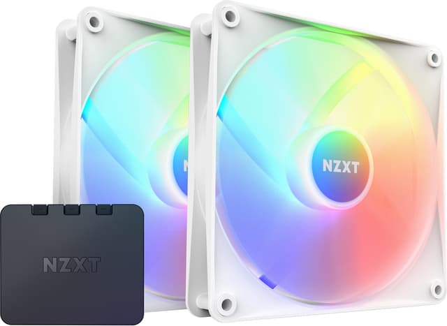 NZXT F140 RGB Core 140 mm blæsere (2-pak, hvid)