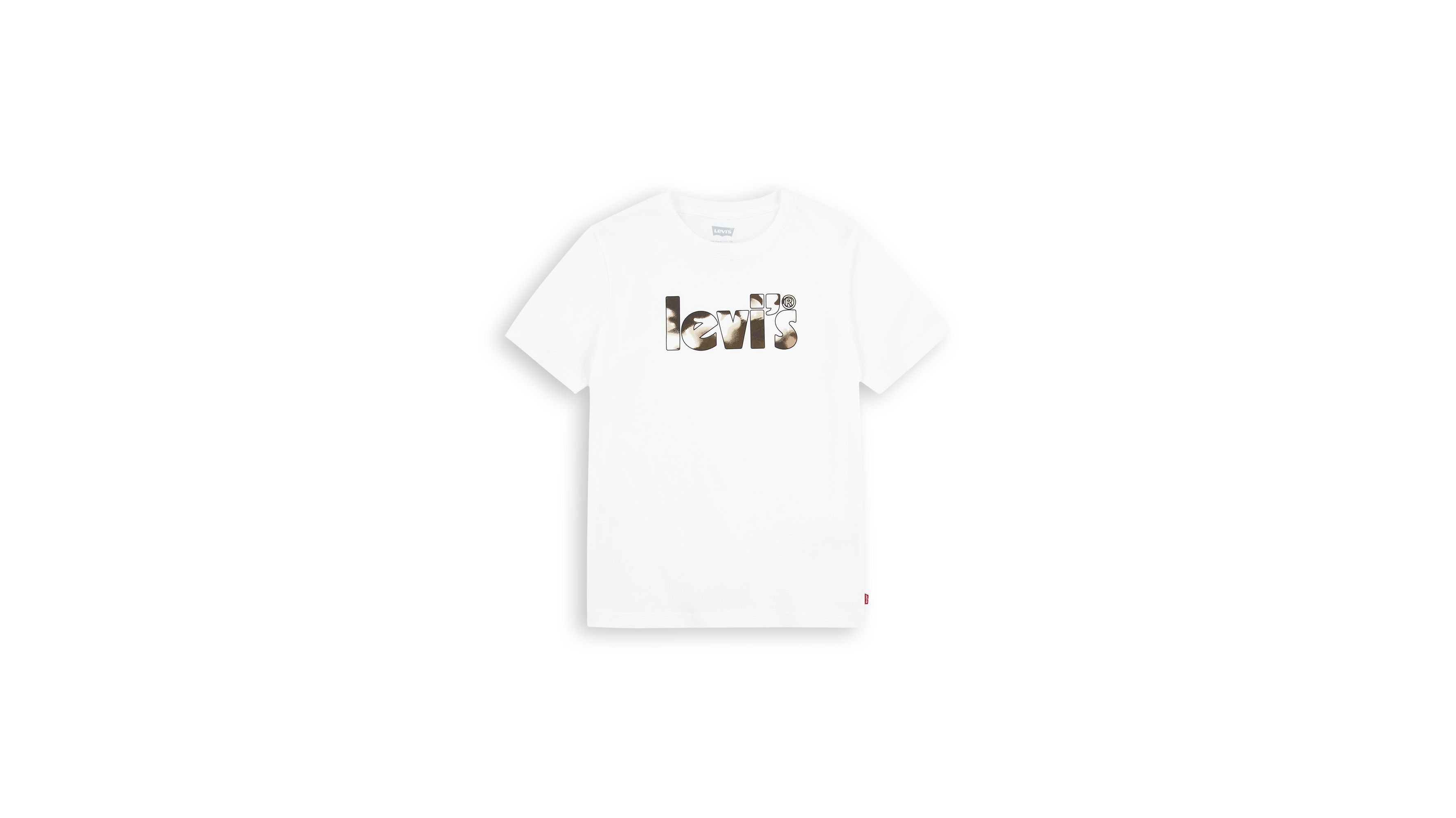 T-shirt camouflage logo poster - Bright White - Blanc