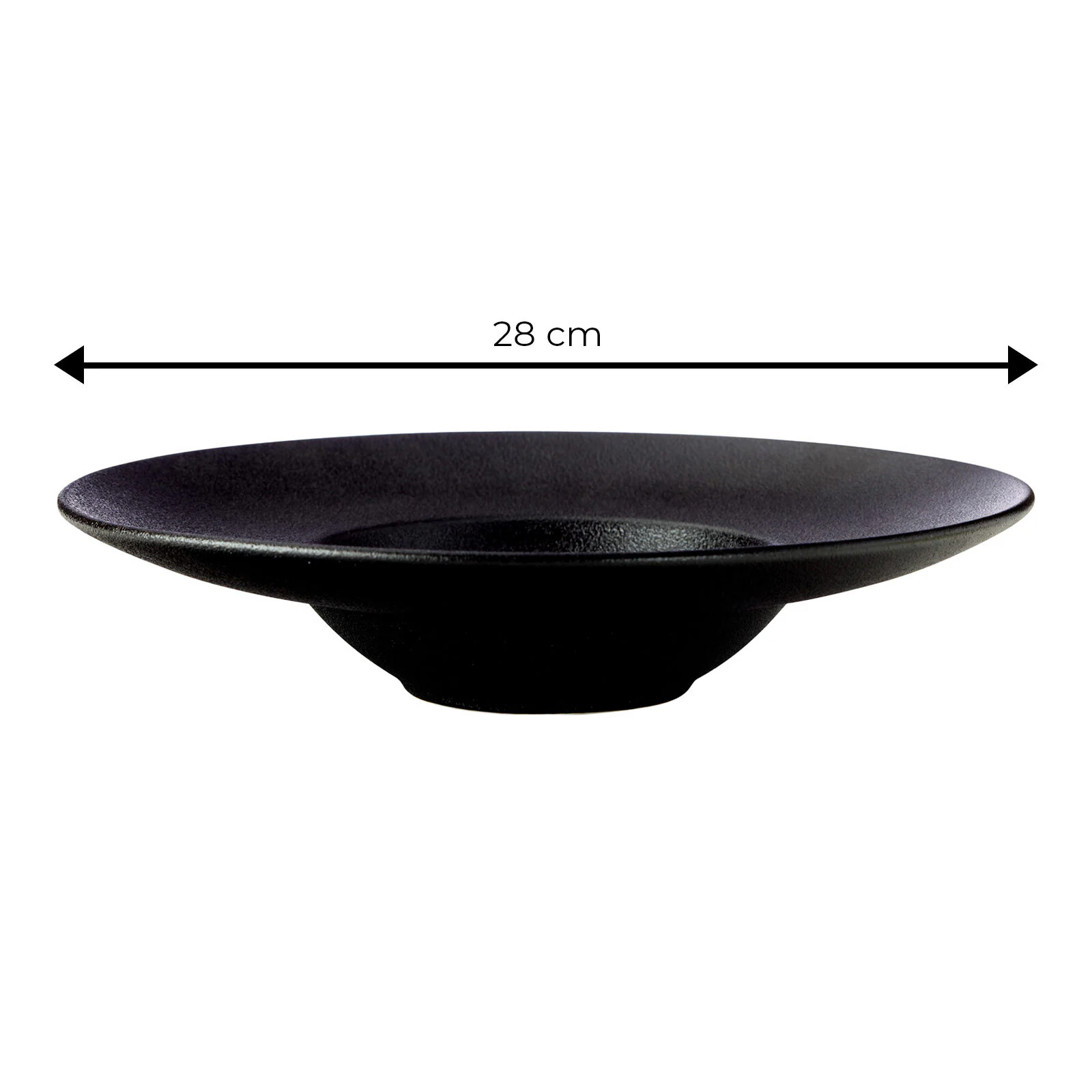 Maxwell & Williams Pasta- und Suppenteller Caviar Black ø 28 cm 4er Set