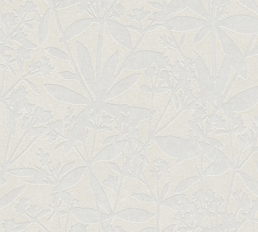 A.S. Creation Vliestapete - creme-weiß - Floral - 10 Meter