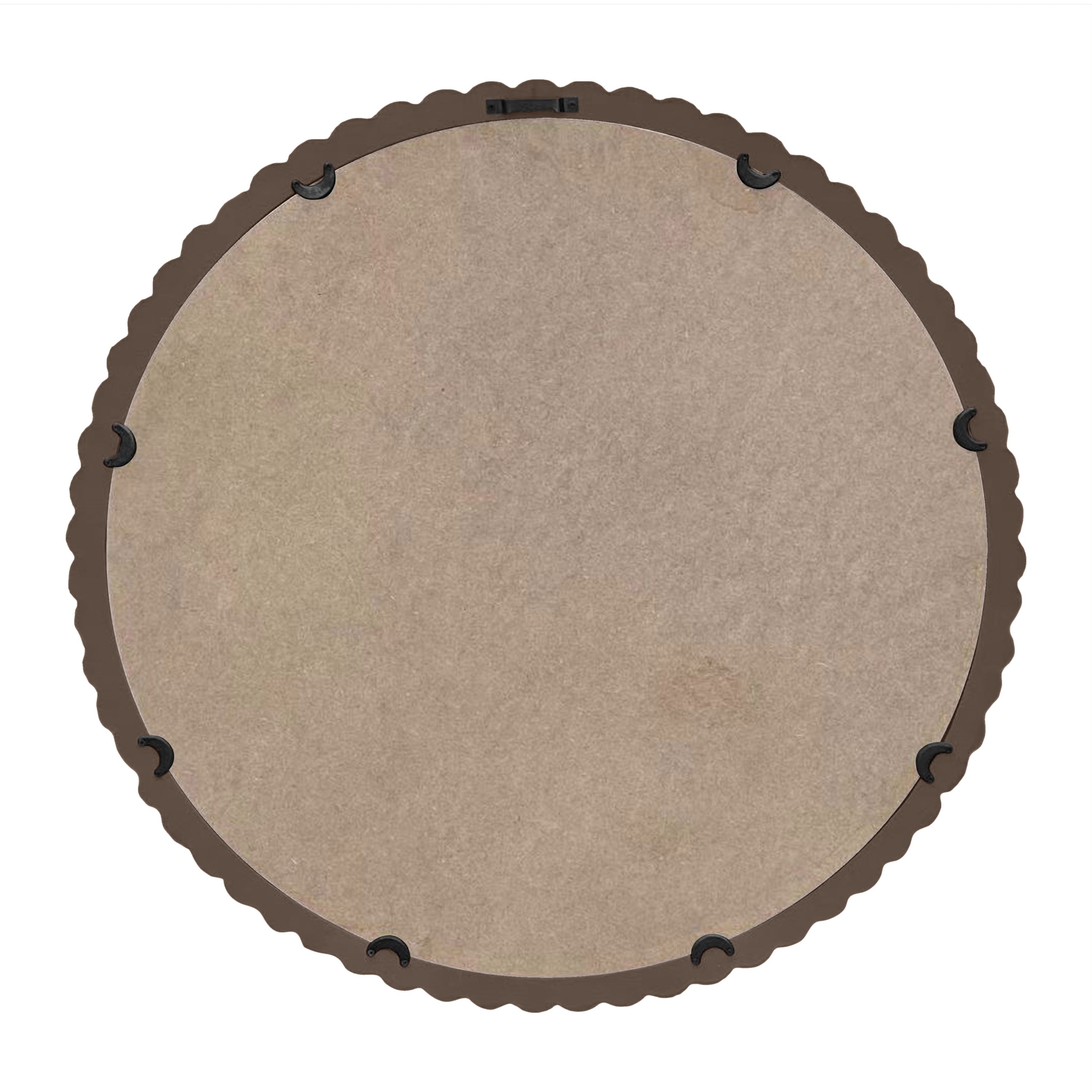 by fonQ Pompom Spiegel Ã 71 cm - Walnoot