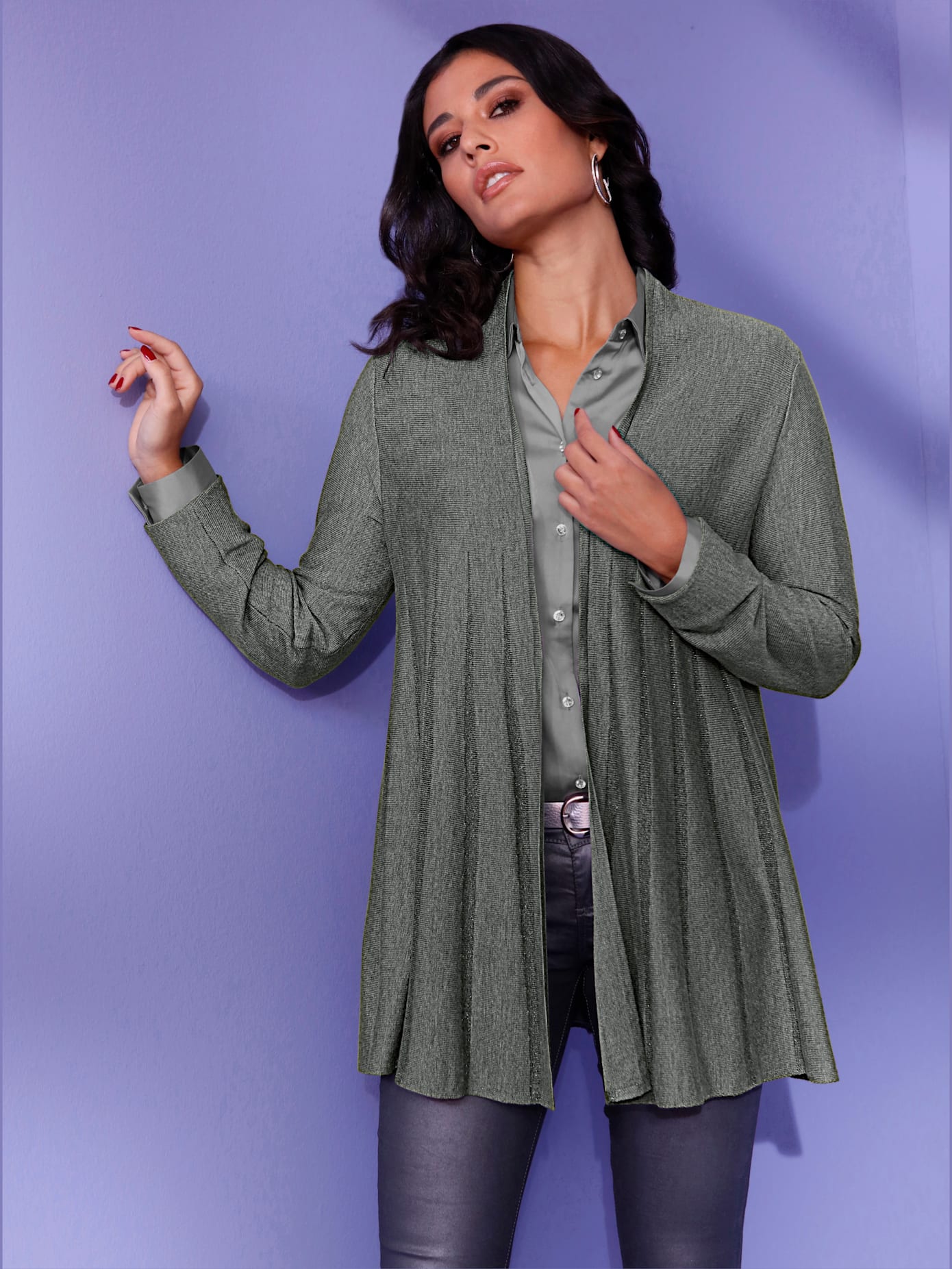 Veste en tricot tricot très fin