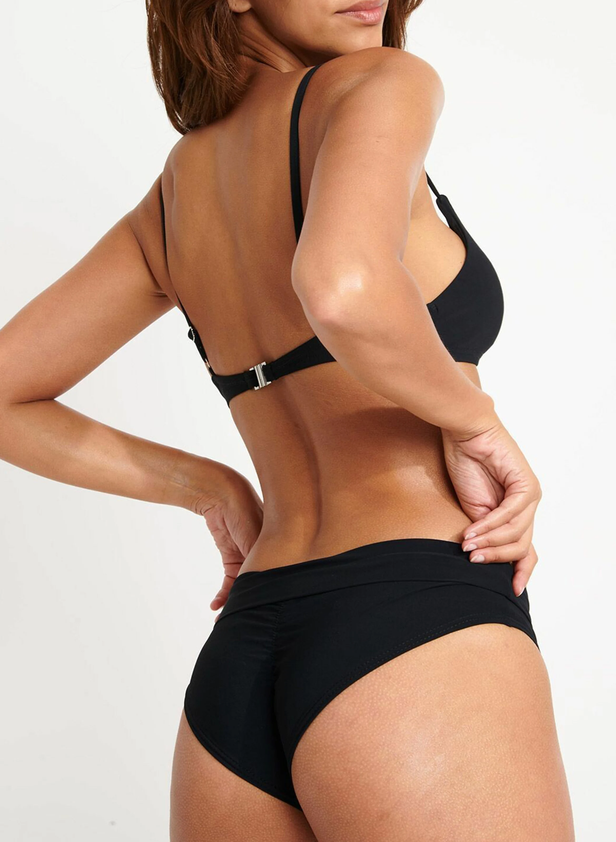 OTLO BLACK - Haut de maillot triangle | Noir