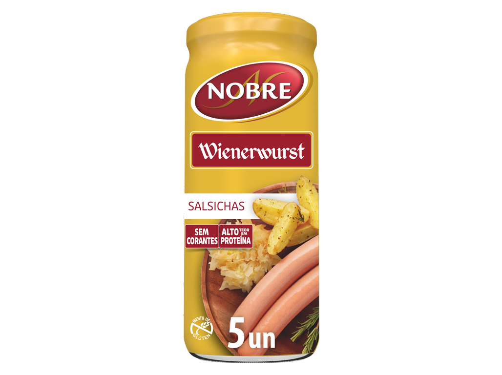 SALSICHAS NOBRE WIENER FRASCO 440(220)G