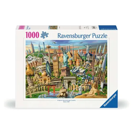 Ravensburger Puzzle - Sehenswürdigkeiten weltweit, 1000 Teile