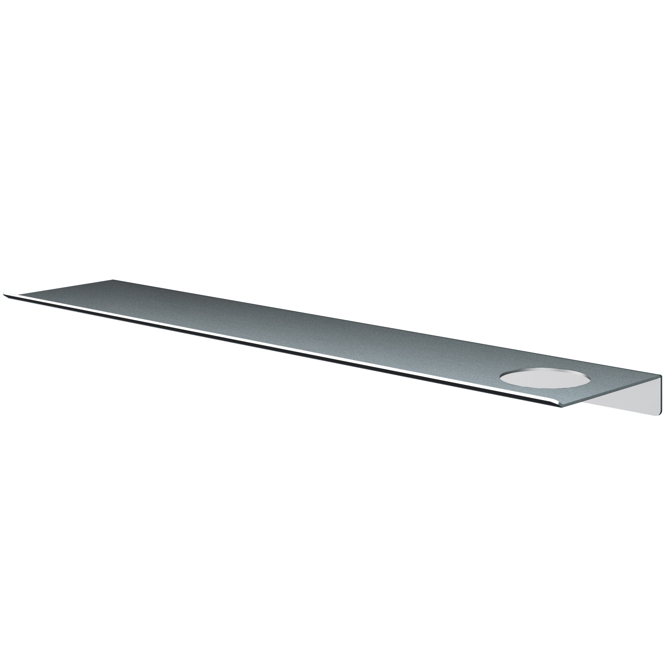 Hotbath &More planchet 60cm met uitsparing voor een zeepdispenser of beker RVS