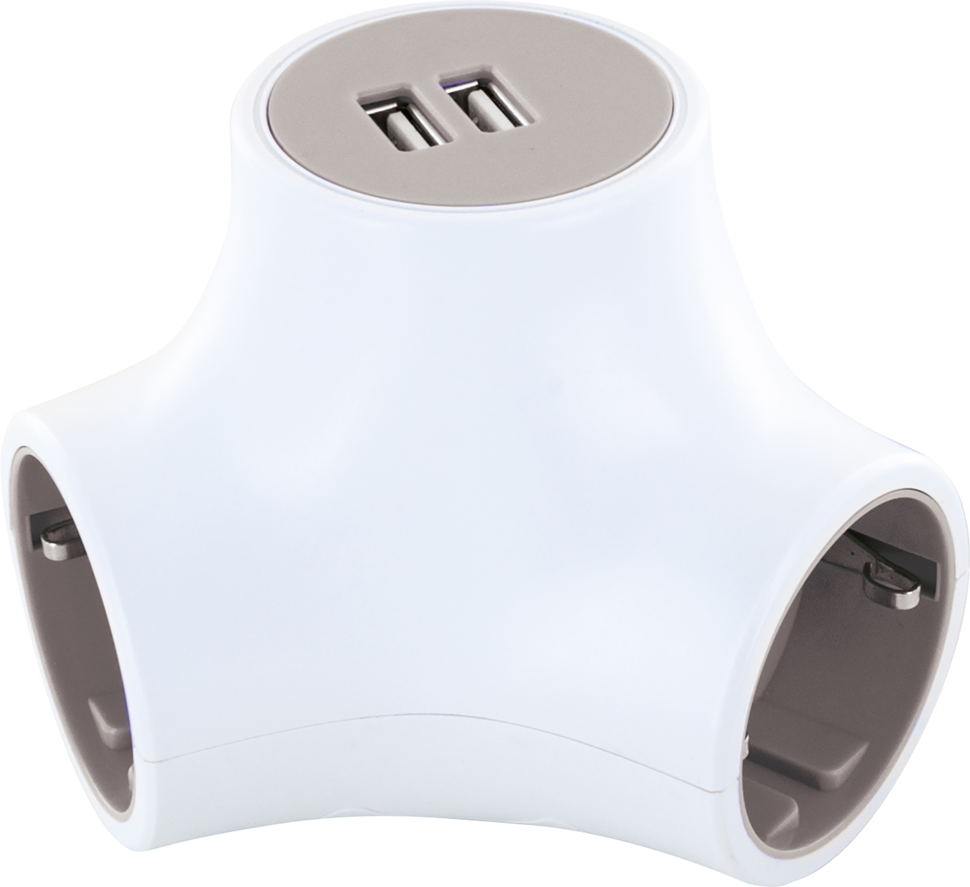 Schwaiger Drievoudige socket-kubus stopcontactadapter