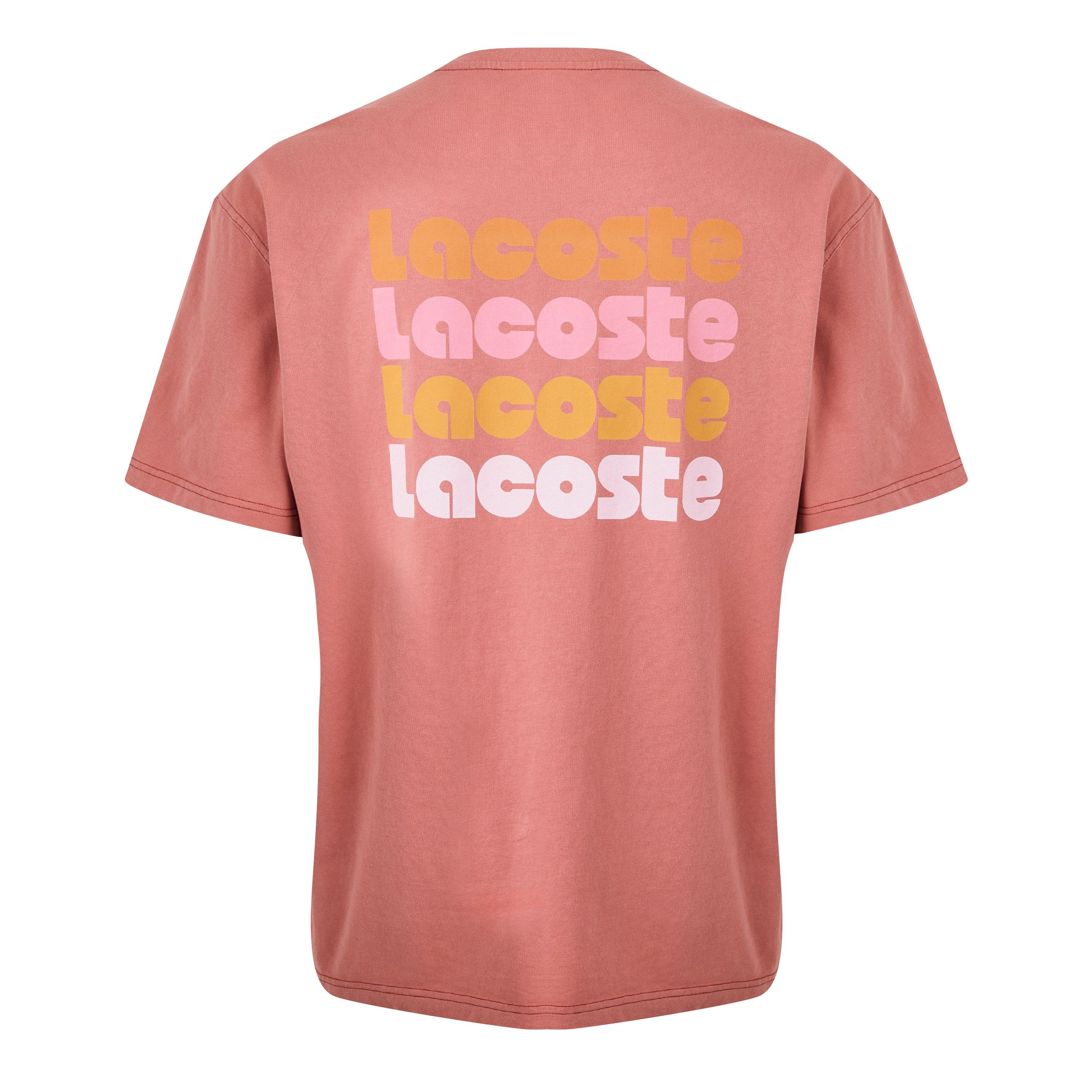 Lacoste Washed Effect Ombré Print T shirt