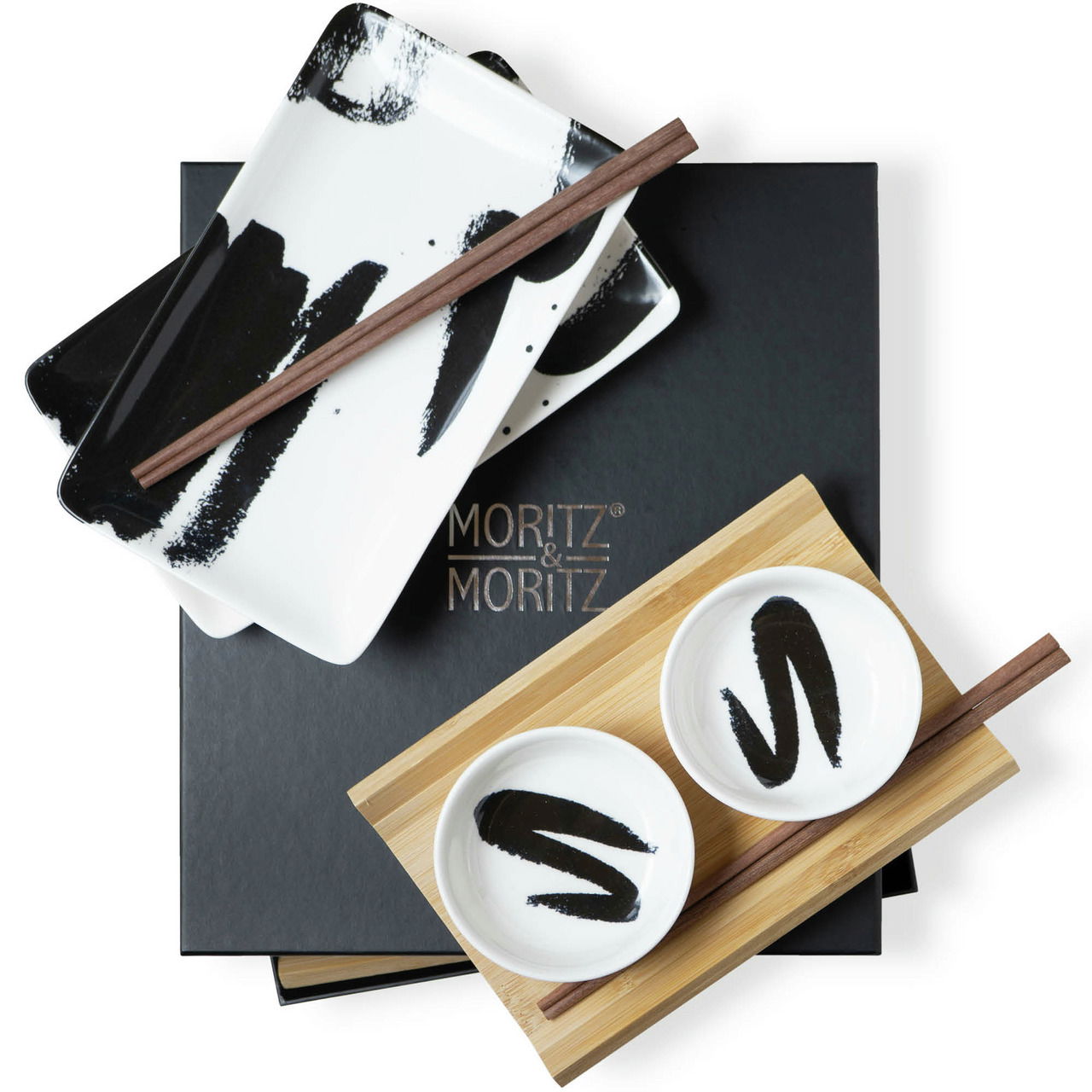 Moritz & Moritz Sushi Set 10tlg. Pinselstrich