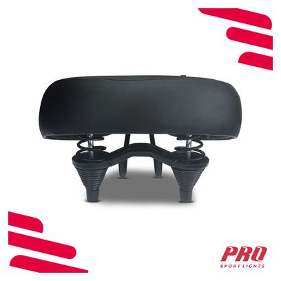 Selle de vélo Royal Cruiser - Noire - Rembourrage en mousse